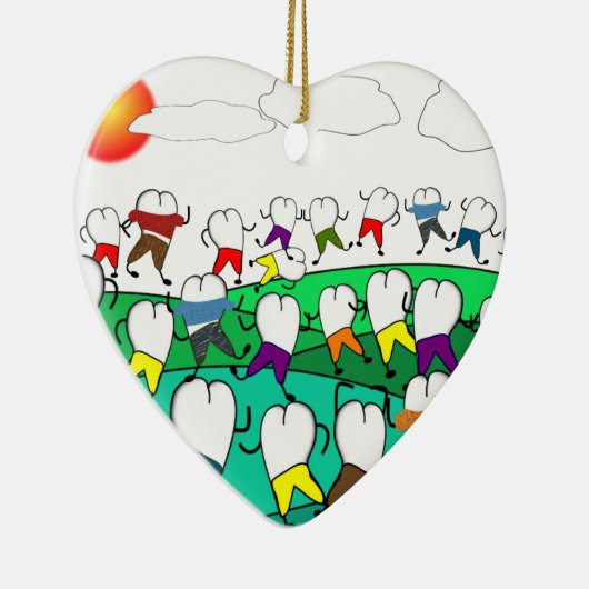 お洒落な歯科歯の芸術のギフト セラミックオーナメント (右)