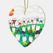 お洒落な歯科歯の芸術のギフト セラミックオーナメント (左)