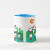 お洒落な歯科歯の芸術のギフト マグカップ (中央)