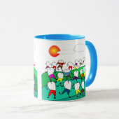 お洒落な歯科歯の芸術のギフト マグカップ (正面右)