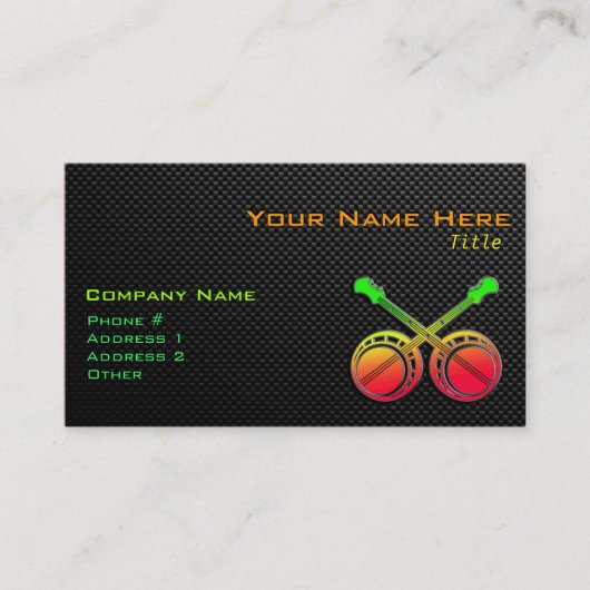 お洒落な決闘のバンジョー 名刺 (正面)