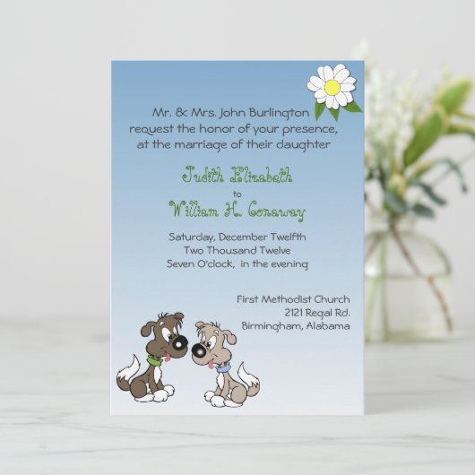 お洒落な漫画は結婚式招待状の後をつけます 招待状 (スタンド正面)