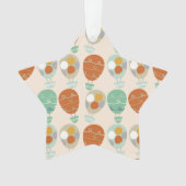 お洒落な熱気の気球 オーナメント (正面)