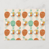 お洒落な熱気の気球 ポストカード (正面)