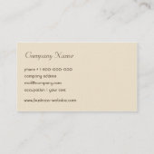 お洒落な猫の名刺 名刺 (裏面)