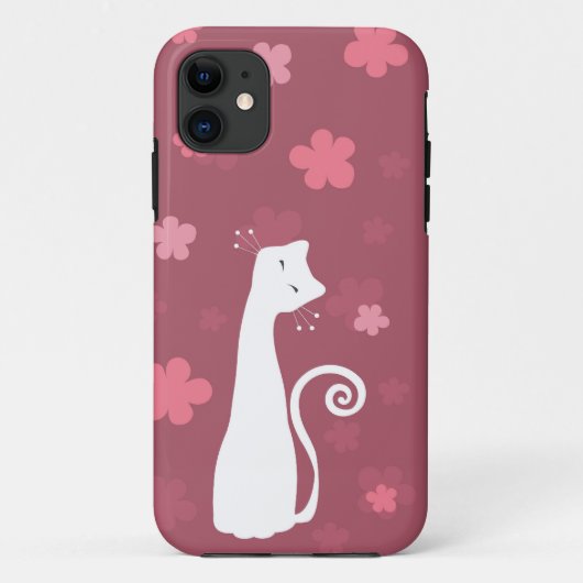 お洒落な猫のiPhone 5の場合 Case-Mate iPhoneケース (裏面)