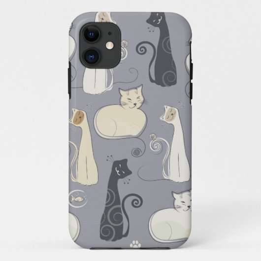 お洒落な猫のiPhone 5の場合 Case-Mate iPhoneケース (裏面)