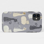 お洒落な猫のiPhone 5の場合 Case-Mate iPhoneケース (裏面(横))