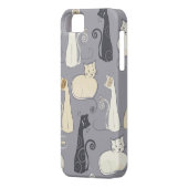 お洒落な猫のiPhone 5の場合 Case-Mate iPhoneケース (裏面左)
