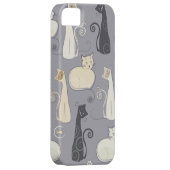 お洒落な猫のiPhone 5の場合 Case-Mate iPhoneケース (裏面/右)