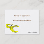 お洒落な猿のブティックの名刺のラベル 名刺 (裏面)