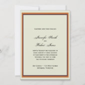 お洒落な秋の木の結婚式招待状 招待状 (裏面)