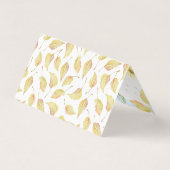 お洒落な秋動物のベビーシャワーは感謝していしています 名刺 (裏面)