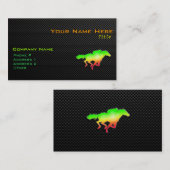 お洒落な競馬 名刺 (正面/裏面)