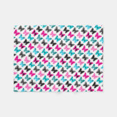 お洒落な翼: 果実および青 フリースブランケット (正面(横))