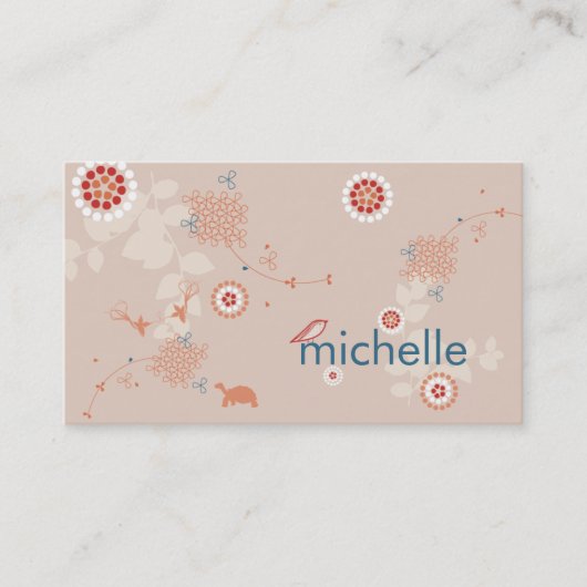 お洒落な自然の名刺 名刺 (正面)