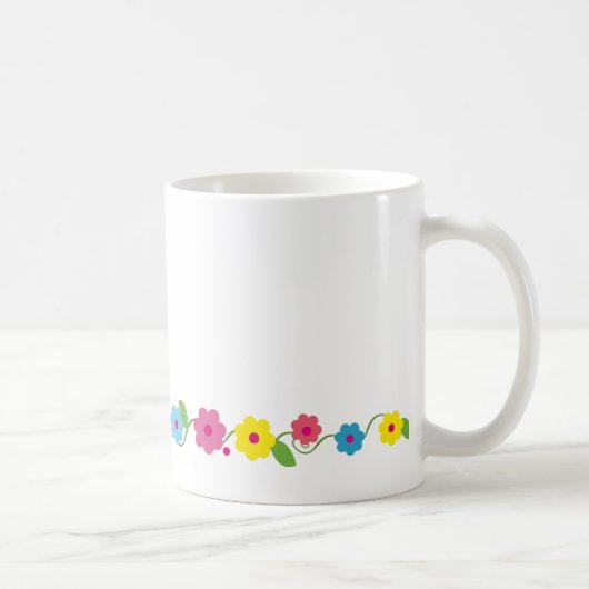 お洒落な花のマグ コーヒーマグカップ (右)