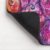 お洒落な華麗さの明るいピンクの紫色の白 マウスパッド (コーナー)