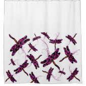 お洒落な蝶 シャワーカーテン (正面)