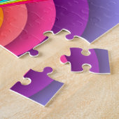 お洒落な蝶-フラクタルの芸術 ジグソーパズル (側面)