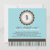 お洒落な誕生日のパーティの招待状 招待状 (裏面)