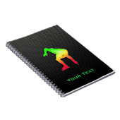 お洒落な速度のスケート選手 ノートブック (右側)