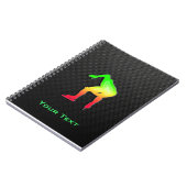 お洒落な速度のスケート選手 ノートブック (左側)