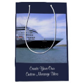 お洒落な遊航船の弓カスタム ミディアムペーパーバッグ (正面)