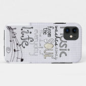 お洒落な音楽的な恋人のiphone 5の場合 Case-Mate iPhoneケース (裏面(横))