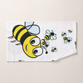お洒落な飛行は蜂の浴室タオルセットをブンブンいう音 バスタオルセット (ハンドタオル)