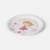 お洒落な魔法の妖精の誕生日の紙皿 ペーパープレート (アングル)