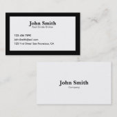 お洒落な黒II 名刺 (正面/裏面)