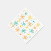 お洒落な50年代 - アトムと星のナプキン スタンダードカクテルナプキン (角)