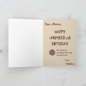 お洒落なRPGのオタク系のなバースデー・カード カード (内部)