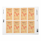 お洒落なsteampunkの名前入りな手製のエッグノッグ ラベル (フルシート)