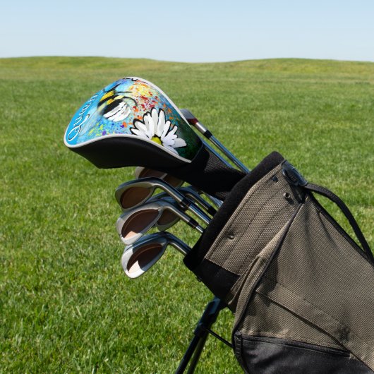 お洒落のまわりにデイジーパーソナライズされた ゴルフヘッドカバー (インサイチュ)