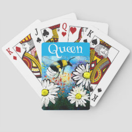 お洒落のまわりにデイジーパーソナライズされた トランプ