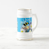 お洒落のまわりにデイジーパーソナライズされた ビールジョッキ (正面右)