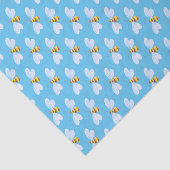 お洒落のまわりにブルー白ティッシュペーパー 薄葉紙 (詳細)