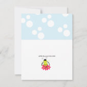 お洒落のまわりに誕生日パーティーの招待 招待状 (裏面)