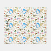 お洒落アリスのワンダーランドでの冒険グリッター フリースブランケット (正面(横))