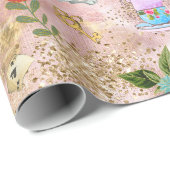 お洒落アリスのワンダーランドでの冒険赤面 ラッピングペーパー (ロールコーナー)