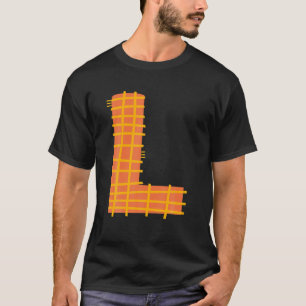 お洒落アルファベット文字 – Lタイポグラフィキャラクター-L Tシャツ