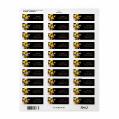 お洒落アールヌーボーの結婚住所 ラベル (フルシート)