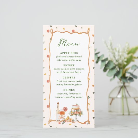 お洒落イタリアン結婚Citrus Menu (スタンド正面)