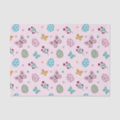 お洒落イースター卵、蝶とフローラ 薄葉紙 (正面)