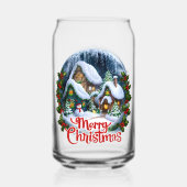 お洒落ウィンタービレッジスノーグローブ ガラス缶 (裏面)