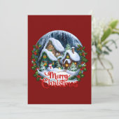 お洒落ウィンタービレッジスノーグローブ シーズンカード (スタンド正面)