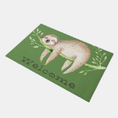 お洒落ウォーター色スリーピースロッス ドアマット (アングル)