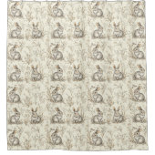 「お洒落ウッドランド・バンニ」 シャワーカーテン (正面)